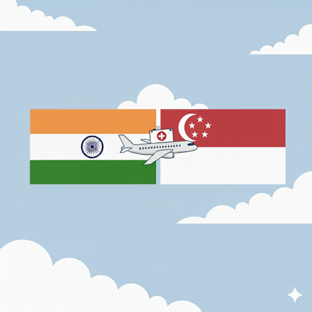 Medicine Courier from India to Singapore