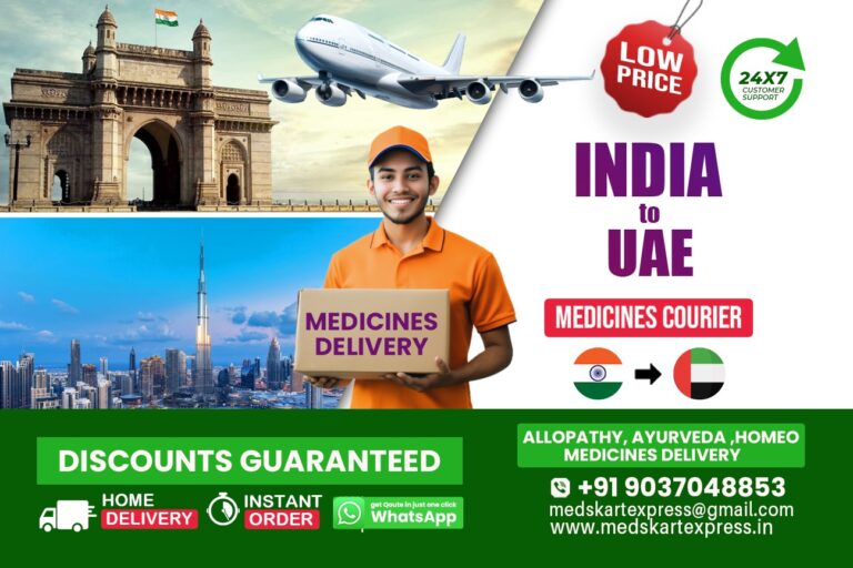 Medicine Courier from India to UAE, Dubai