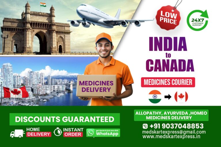 Medicine Courier from India to CANADA