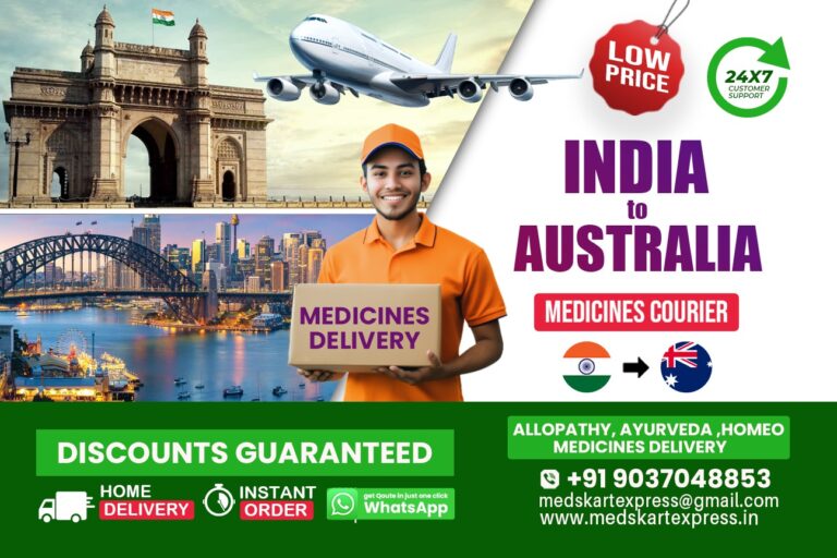 Medicine Courier from India to Australia